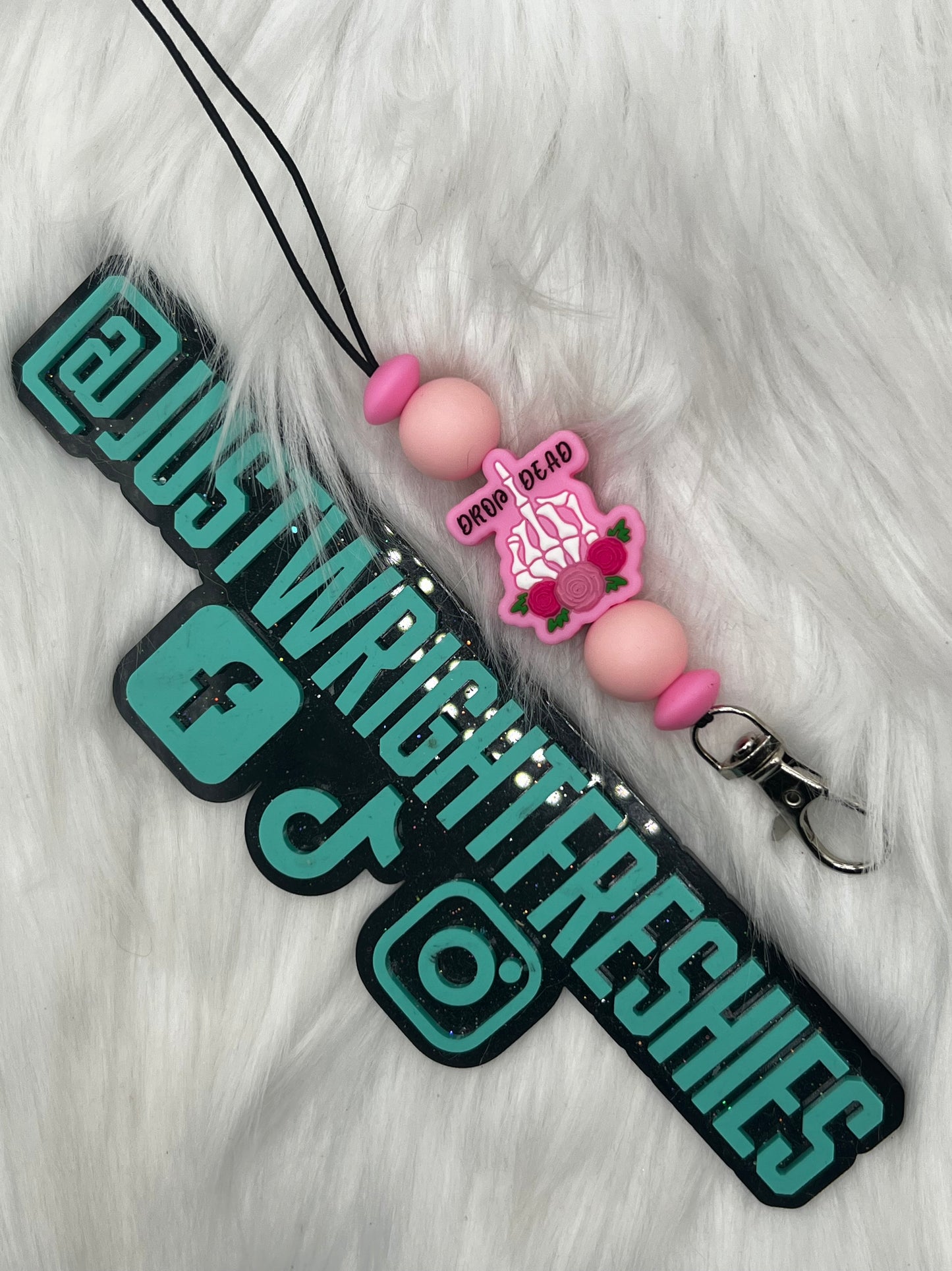 Pink Drop Dead Freshie Hanger